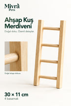 Ahşap Kuş Merdiveni ve Tırmanma Tüneği